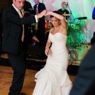 Bride and groom share their romantic first dance at Newagen Seaside Inn wedding in Maine.