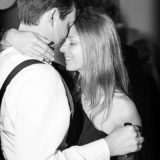 Romantic black-and-white wedding dance capturing a couple’s intimate, timeless connection.