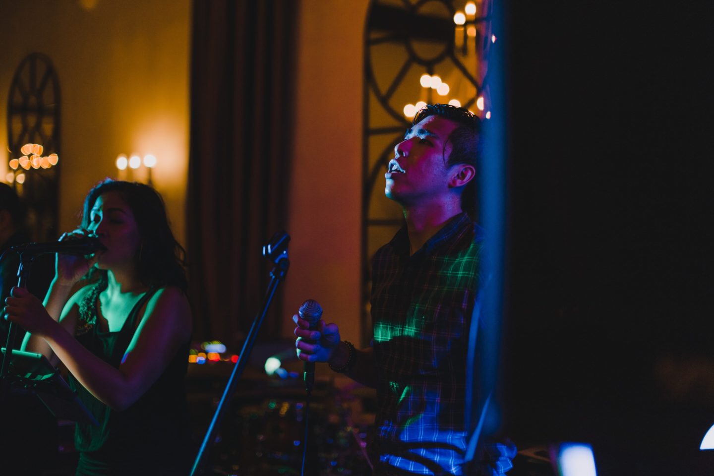 Bride and groom share their first dance at elegant Alden Castle wedding reception in Brookline.