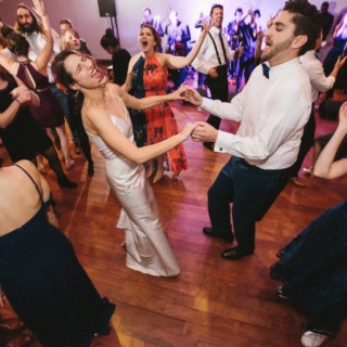 Bride Dancing with the Groom - State Room Wedding