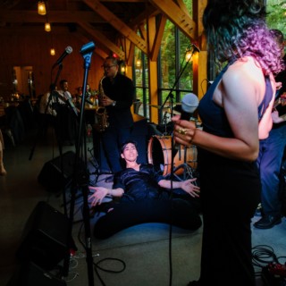 Mad River Barn Wedding - Singers Dancing