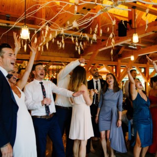 Mad River Barn Wedding - Guests Dancing