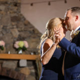 Groom shares a heartfelt mother-son dance at Harrington Farm wedding in Princeton, Massachusetts.